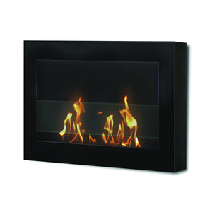 Anywhere Fireplace SoHo Indoor Wall Mount - Satin Black - The Outdoor Fireplace Store