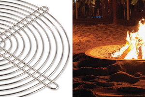 AK47 Design Hole Corten Natural 1360 mm Wood-Burning Fire Pit-The Outdoor Fireplace Store