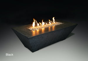 Athena Fireglass Olympus Rectangle Fire Pit Table ORECFT-6030 - The Outdoor Fireplace Store