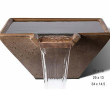 Load image into Gallery viewer, Slick Rock Concrete Cascade Square Water Bowl - The Outdoor Fireplace Store