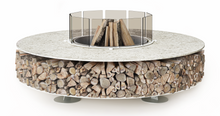 Load image into Gallery viewer, AK47 Design Zero Keramik Bianco Greco 2000 mm Wood-Burning Fire Pit - The Outdoor Fireplace Store