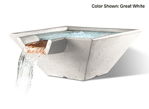 Slick Rock Cascade Square Water Bowl - The Outdoor Fireplace Store
