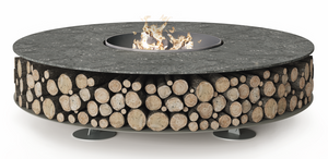 AK47 Design Zero Keramik Nero Ombrato 1500 mm Wood-Burning Fire Pit - The Outdoor Fireplace Store