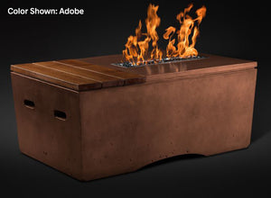 Slick Rock Oasis 48" Rectangle Fire Table - The Outdoor Fireplace Store