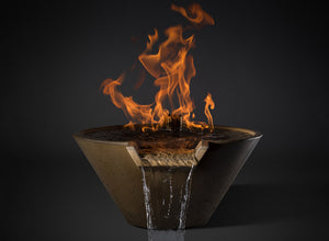 Slick Rock 34" Cascade Conical Fire on Water with Electronic Ignition - The Outdoor Fireplace Store