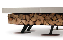 Load image into Gallery viewer, AK47 Design Ercole Concrete Basic Grey 2000 mm Wood-Burning Fire Pit-The Outdoor Fireplace Store