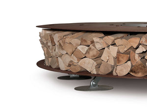 AK47 Design Zero Inox 2000 mm Wood-Burning Fire Pit-The Outdoor Fireplace Store