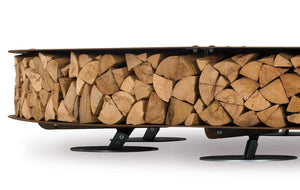 AK47 Design Zero Black 3000 mm Wood-Burning Fire Pit-The Outdoor Fireplace Store