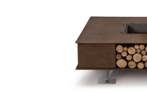AK47 Design Toast Corten Natural 1250 mm Wood-Burning Fire Pit-The Outdoor Fireplace Store