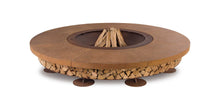 Load image into Gallery viewer, AK47 Design Ercole Concrete Brown 2000 mm Wood-Burning Fire Pit-The Outdoor Fireplace Store