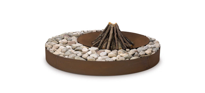 AK47 Design Zen Corten Natural 1800 mm Wood-Burning Fire Pit-The Outdoor Fireplace Store