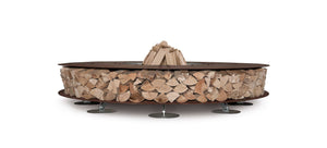 AK47 Design Zero Corten Natural 2500 mm Wood-Burning Fire Pit-The Outdoor Fireplace Store