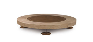 AK47 Design Rondo Santafiora Trachyte Stone 2060 mm Wood-Burning Fire Pit-The Outdoor Fireplace Store