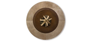 AK47 Design Rondo Santafiora Trachyte Stone 2060 mm Wood-Burning Fire Pit-The Outdoor Fireplace Store
