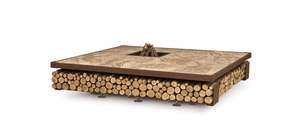 AK47 Design Opera Rain Forest Brown 2000 mm Wood-Burning Fire Pit-The Outdoor Fireplace Store