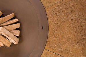 AK47 Design Ercole Concrete Brown 2000 mm Wood-Burning Fire Pit-The Outdoor Fireplace Store