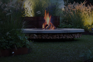 AK47 Design Ercole Concrete Basic Grey 2500 mm Wood-Burning Fire Pit-The Outdoor Fireplace Store