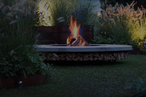 AK47 Design Ercole Concrete Basic Grey 2000 mm Wood-Burning Fire Pit-The Outdoor Fireplace Store