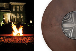 AK47 Design Zero Corten Natural 2000 mm Wood-Burning Fire Pit-The Outdoor Fireplace Store