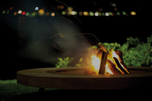 AK47 Design Rondo Santafiora Trachyte Stone 2060 mm Wood-Burning Fire Pit-The Outdoor Fireplace Store