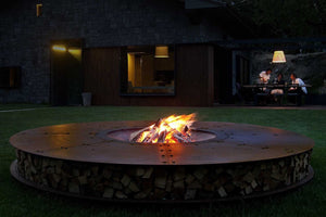 AK47 Design Zero Iron Corten 3000 mm Wood-Burning Fire Pit-The Outdoor Fireplace Store