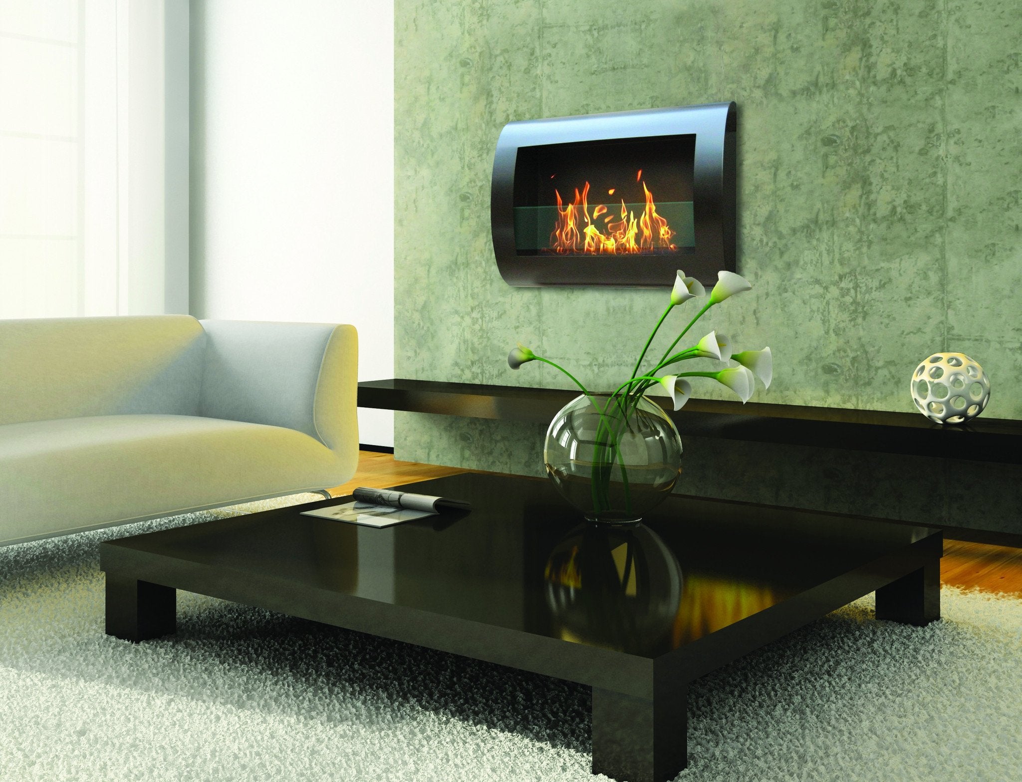 Anywhere Fireplace Chelsea Indoor Wall Mount - Black – The Outdoor Fireplace  Store