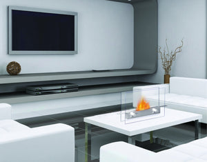 Anywhere Fireplace Metropolitan Indoor Table Top - Stainless Steel - The Outdoor Fireplace Store