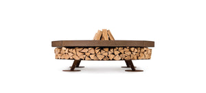 AK47 Design Ercole Concrete Brown 1200 mm Wood-Burning Fire Pit-The Outdoor Fireplace Store