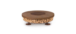 AK47 Design Ercole Concrete Brown 1200 mm Wood-Burning Fire Pit-The Outdoor Fireplace Store