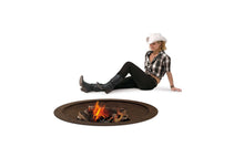 Load image into Gallery viewer, AK47 Design Hole Corten Natural 1360 mm Wood-Burning Fire Pit-The Outdoor Fireplace Store