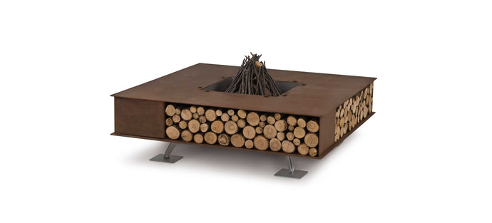AK47 Design Toast Corten Natural 1250 mm Wood-Burning Fire Pit-The Outdoor Fireplace Store