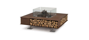 AK47 Design Toast Corten Natural 1250 mm Wood-Burning Fire Pit-The Outdoor Fireplace Store