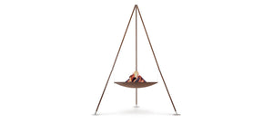 AK47 Design Tripee Oxidized Steel Wood Burning Fire Pit-The Outdoor Fireplace Store