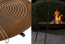 Load image into Gallery viewer, AK47 Design Tripee Oxidized Steel Wood Burning Fire Pit-The Outdoor Fireplace Store