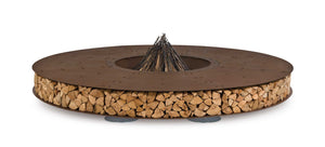 AK47 Design Zero Vintage Brown 3000 mm Wood-Burning Fire Pit-The Outdoor Fireplace Store