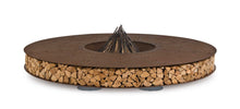 Load image into Gallery viewer, AK47 Design Zero Corten Natural 3000 mm Wood-Burning Fire Pit-The Outdoor Fireplace Store