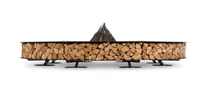 AK47 Design Zero Corten Natural 3000 mm Wood-Burning Fire Pit-The Outdoor Fireplace Store