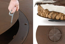 Load image into Gallery viewer, AK47 Design Zero Corten Natural 3000 mm Wood-Burning Fire Pit-The Outdoor Fireplace Store