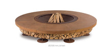 Load image into Gallery viewer, AK47 Design Ercole Concrete Brown 2000 mm Wood-Burning Fire Pit-The Outdoor Fireplace Store