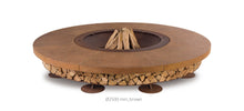 Load image into Gallery viewer, AK47 Design Ercole Concrete Brown 2500 mm Wood-Burning Fire Pit-The Outdoor Fireplace Store