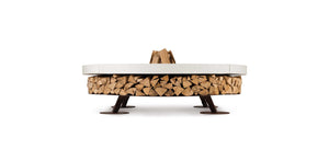 AK47 Design Ercole Concrete White 1500 mm Wood-Burning Fire Pit-The Outdoor Fireplace Store