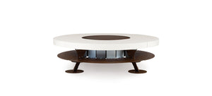 AK47 Design Ercole Concrete White 1500 mm Wood-Burning Fire Pit-The Outdoor Fireplace Store