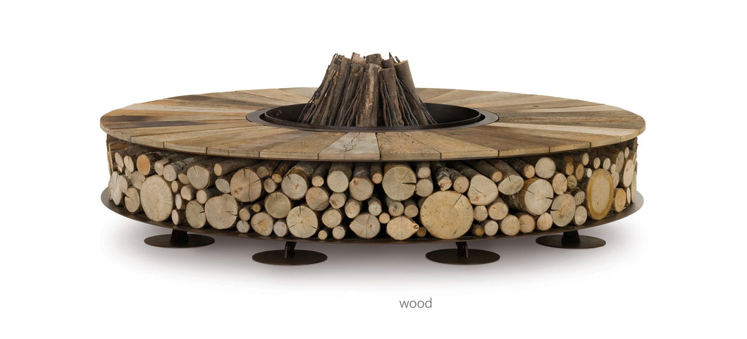 AK47 Design Zero Wood 3000 mm Wood-Burning Fire Pit-The Outdoor Fireplace Store