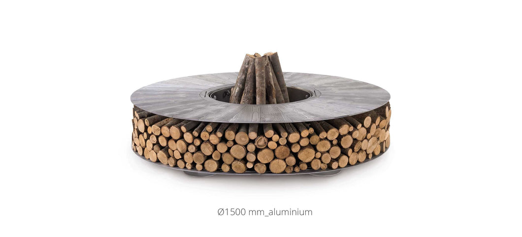 AK47 Design Zero Aluminium 2000 mm Wood-Burning Fire Pit-The Outdoor Fireplace Store
