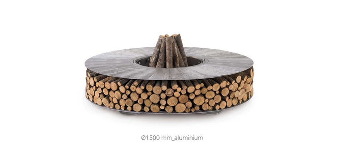 AK47 Design Zero Aluminium 1500 mm Wood-Burning Fire Pit-The Outdoor Fireplace Store