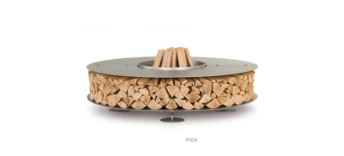 AK47 Design Zero Inox 2500 mm Wood-Burning Fire Pit-The Outdoor Fireplace Store