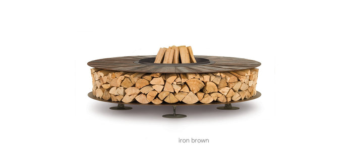 AK47 Design Zero Iron Corten 3000 mm Wood-Burning Fire Pit-The Outdoor Fireplace Store