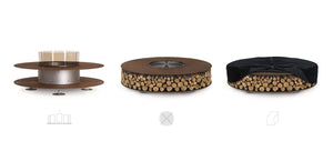 AK47 Design Zero Corten Natural 3000 mm Wood-Burning Fire Pit-The Outdoor Fireplace Store