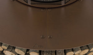 AK47 Design Zero Vintage Brown 1000 mm Wood-Burning Fire Pit-The Outdoor Fireplace Store