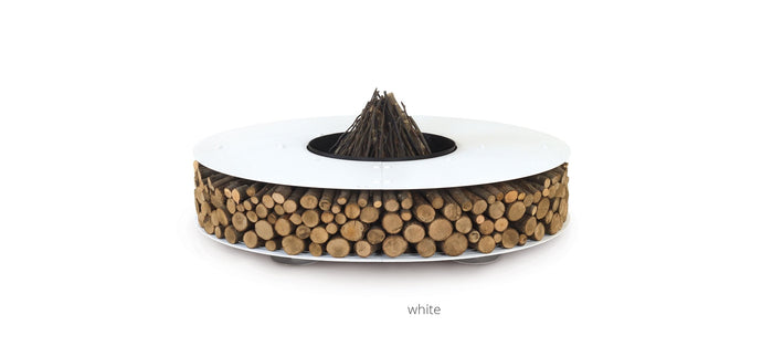 AK47 Design Zero White 2000 mm Wood-Burning Fire Pit-The Outdoor Fireplace Store